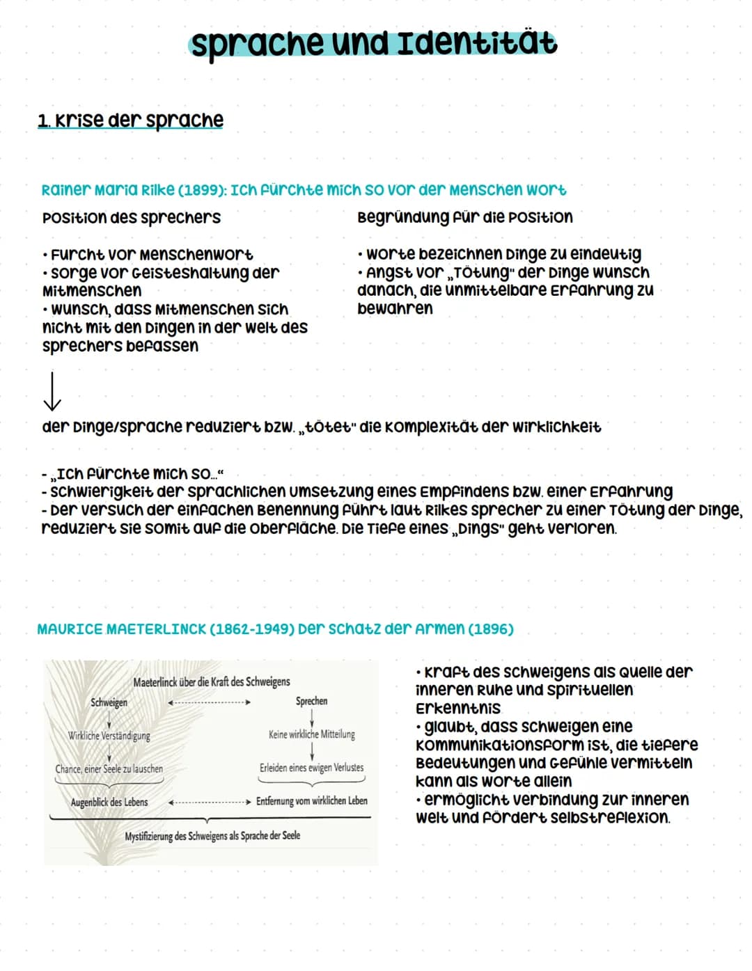 Abiturvorbereitung 2024 Deutsch LK -Q3.4 - Sprache und Identität: Sprachkrise als Identitätskrise – Seite 3