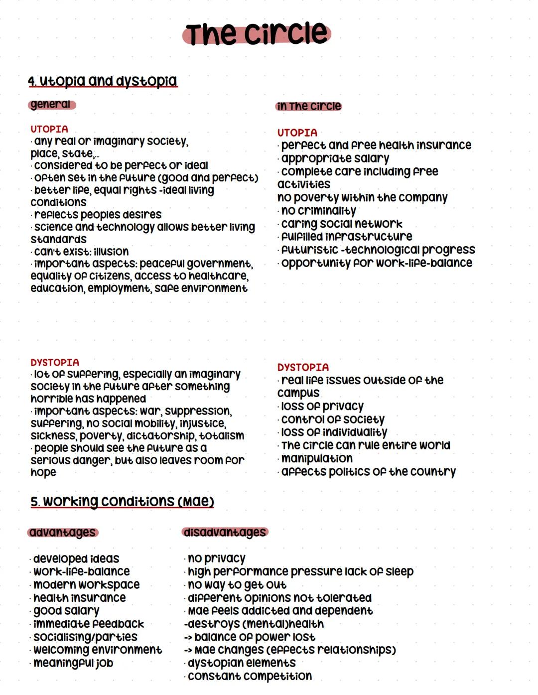 THE
CIRCLE
DAVE
EGGERS The circle
1. Summary
BOOK I (pp 1-304)
Mae starts her new job at the circle → motivated, thankful, overwhelmed
⚫"The