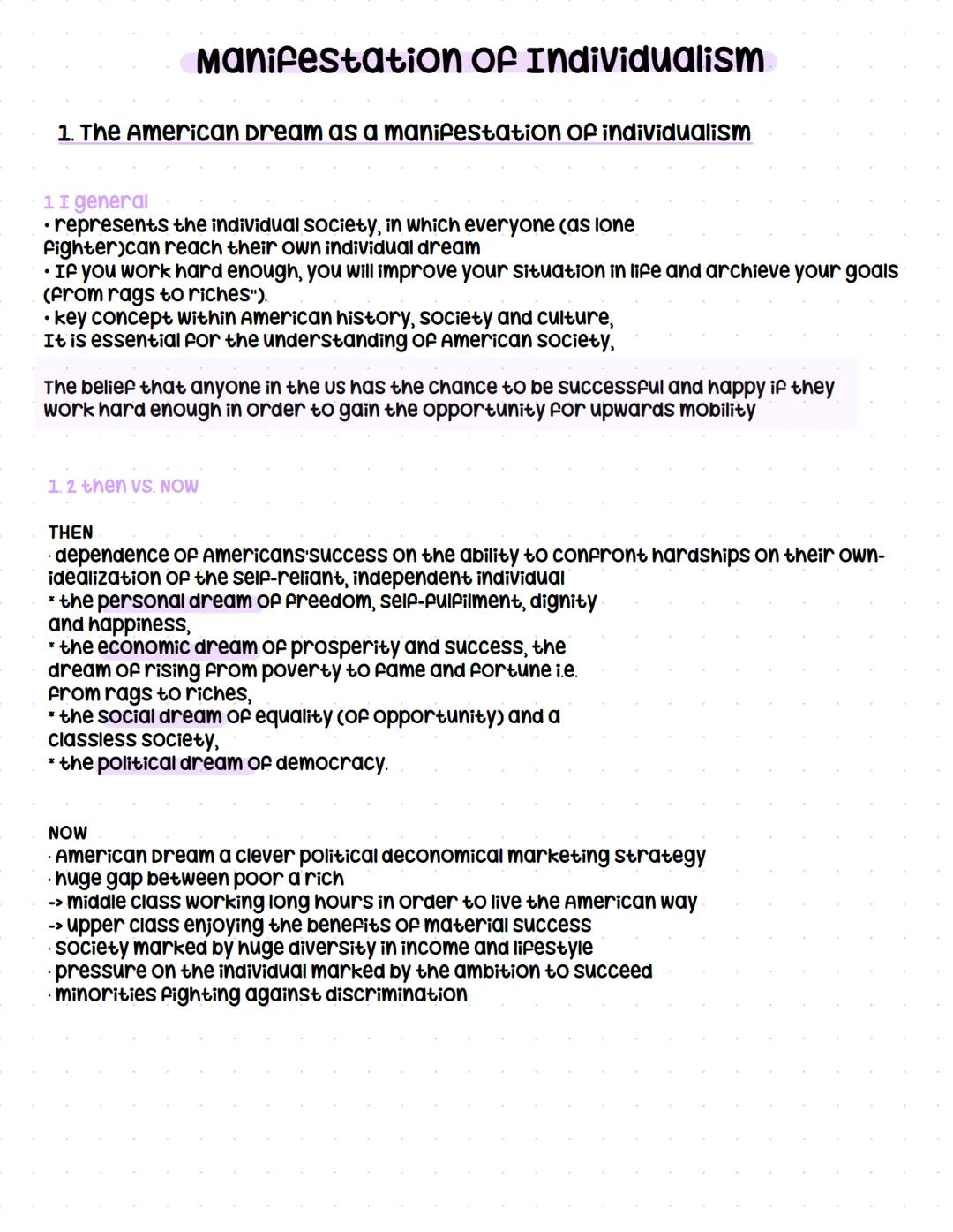 Q1.3 Manifestation of individualism (Erscheinungsformen des Individualismus)
grundlegendes Niveau (Grundkurs und Leistungskurs)
- the Ameri