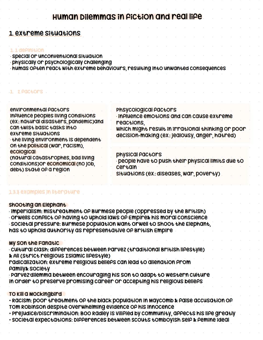 Q3.1 Human dilemmas in fiction and real life (Menschliche Dilemmata in
Fiktion und Wirklichkeit)
grundlegendes Niveau (Grundkurs und Leistun