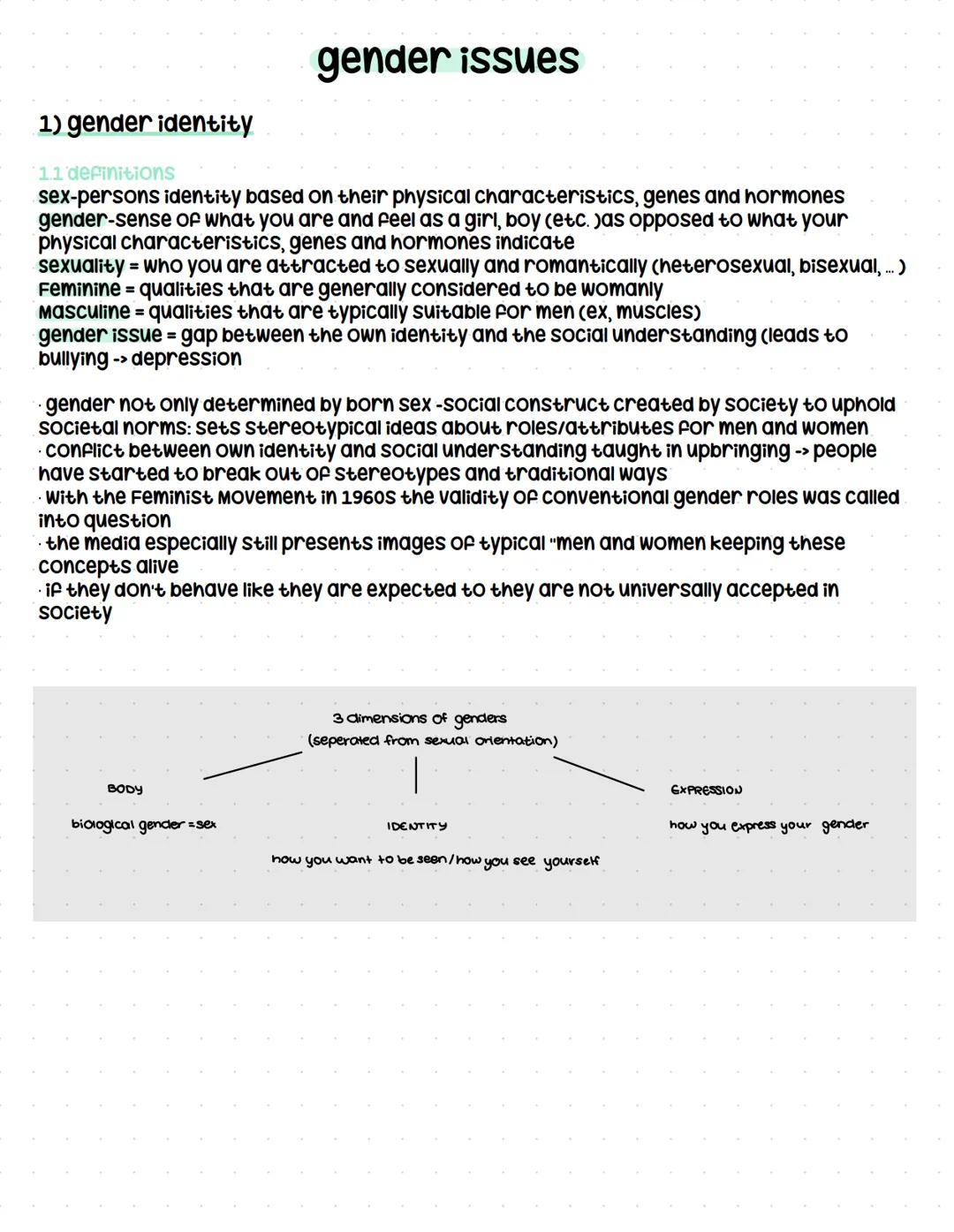 Q3.3 Gender issues (Geschlechterfragen)
grundlegendes Niveau (Grundkurs und Leistungskurs)
- gender and identity (Geschlecht und Identität)
