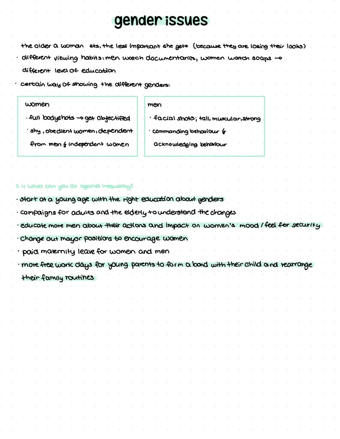 Q3.3 Gender issues (Geschlechterfragen)
grundlegendes Niveau (Grundkurs und Leistungskurs)
- gender and identity (Geschlecht und Identität)