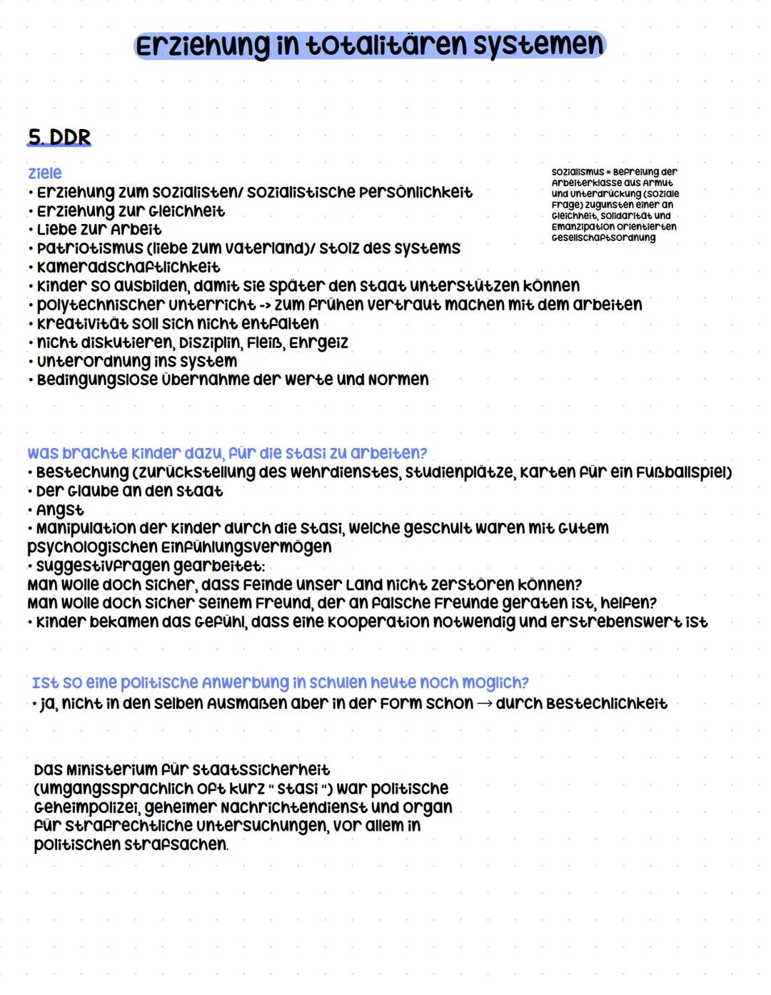 Q1.4 Erziehung in totalitären Systemen
- Merkmale totalitärer Erziehungsmodelle
- das totalitäre Menschenbild
- totalitāre Erziehung und ih