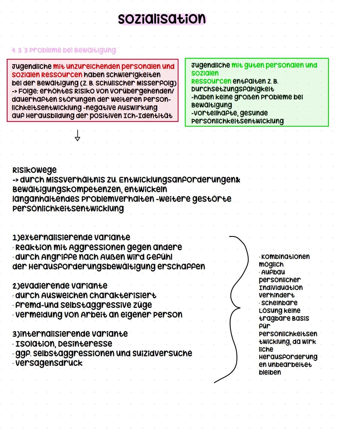 Q2.1 Sozialisationsprozesse in unterschiedlichen Lebensaltern
- Entwicklungsaufgaben der Lebensalter nach Hurrelmann (insbesondere vier
Gru