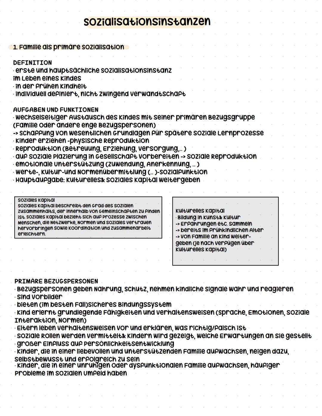 Q2.2 Sozialisationsinstanzen
- Familie als primäre Sozialisationsinstanz
- sekundäre Sozialisationsinstanzen
- tertiäre Sozialisationsinsta