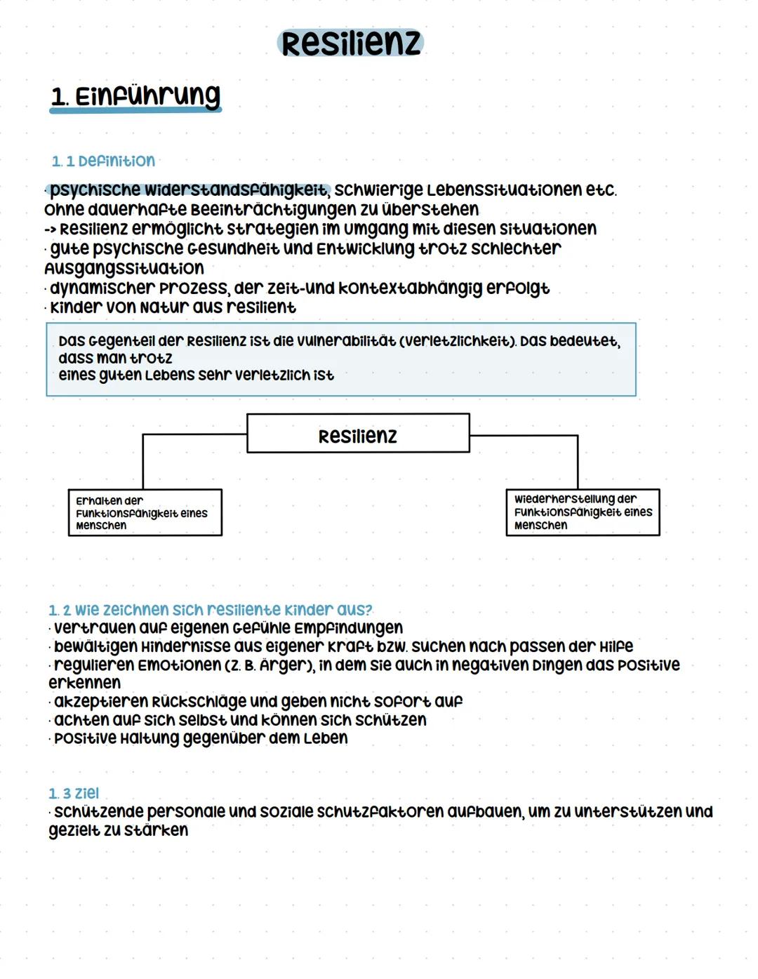 ## Q2.5 Resilienz
- Auseinandersetzung mit dem Resilienzbegriff
- Risiko- und Schutzfaktoren und deren Wechselwirkung
- Pädagogische Unte