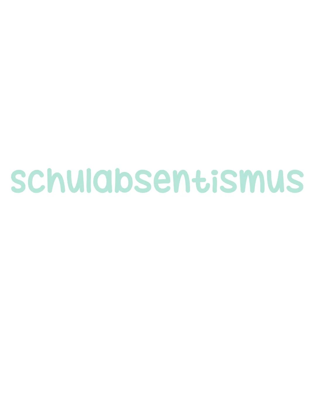 ## Q3.5 Schulabsentismus
- Formen
- Ursachen
- Handlungskonzepte
- Spannungsfeld Schule und Kinder- und Jugendhilfe schulabsentismus # s