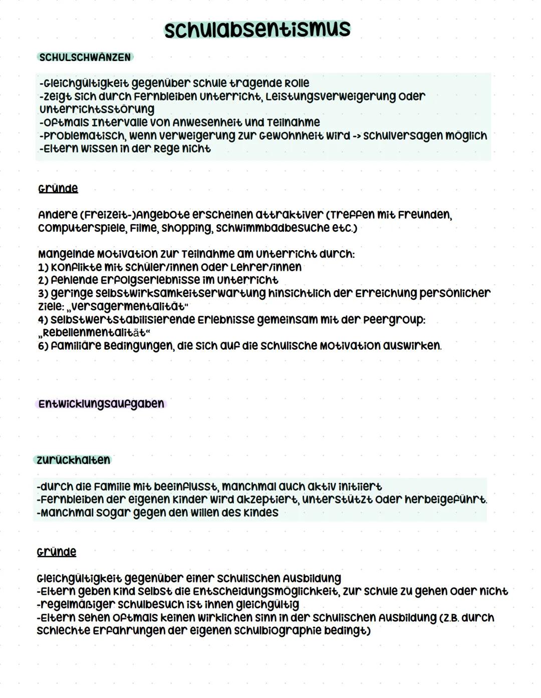 ## Q3.5 Schulabsentismus
- Formen
- Ursachen
- Handlungskonzepte
- Spannungsfeld Schule und Kinder- und Jugendhilfe schulabsentismus # s
