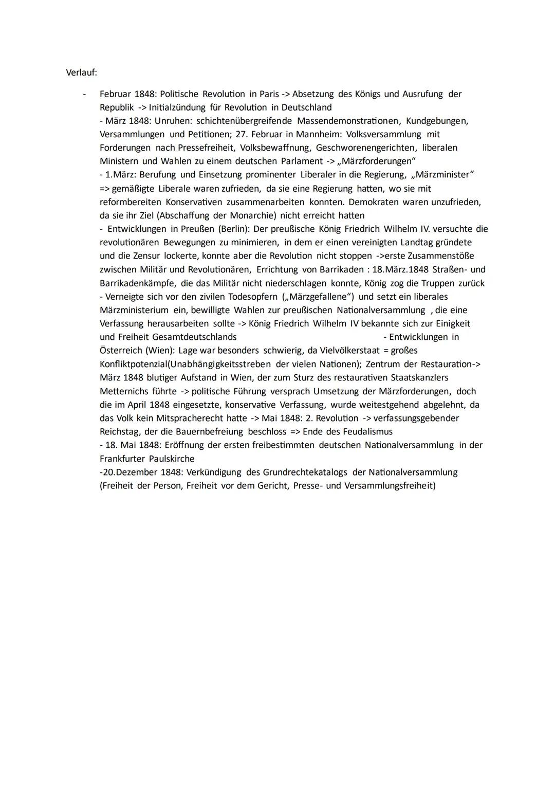 # Q1.1 Die deutsche Revolution von 1848/49
Entstehung, Entwicklung und Unterdrückung der liberal-nationalen Bewegung im europäischen
Kontext