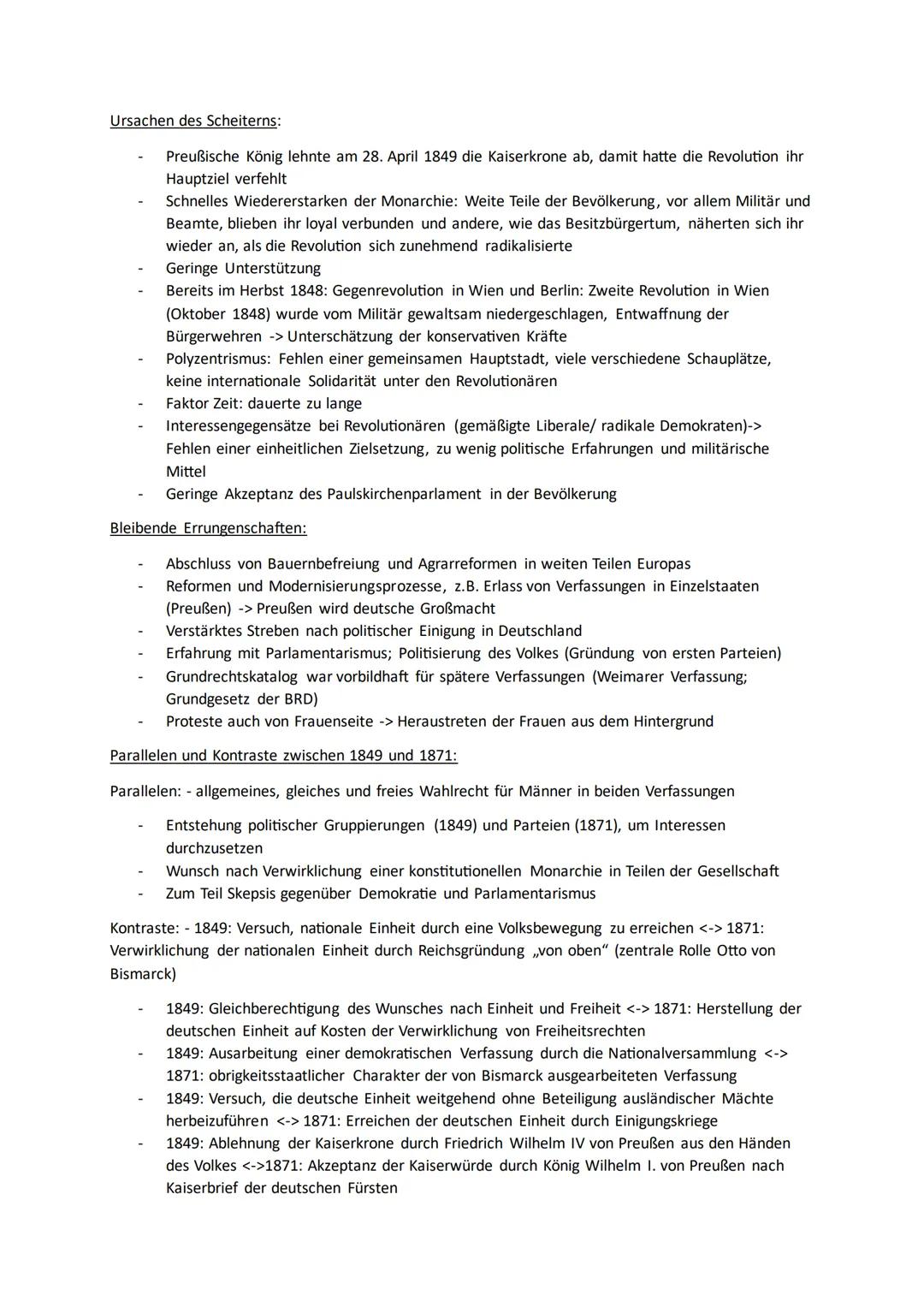 # Q1.1 Die deutsche Revolution von 1848/49
Entstehung, Entwicklung und Unterdrückung der liberal-nationalen Bewegung im europäischen
Kontext
