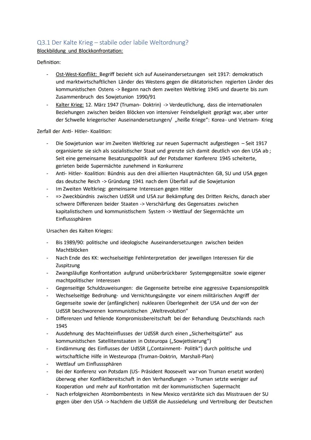 Geschichte LK Lernzettel Abitur Q3