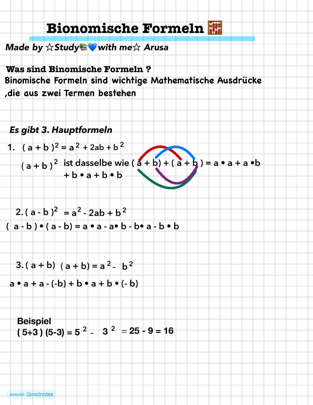 Bionomische Formeln Mathe 🧮
