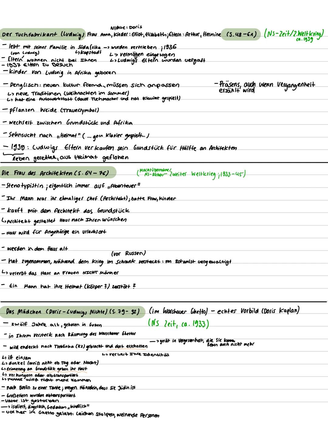 ca. 1930-2000
HEIMSUCHUNG ZUSAMMENFASSUNG (alle Personen+ Interpretationsansätze)
Entstehung (5.9-11)
-11 Kapitel + Gärtner
-Beschreibung, w