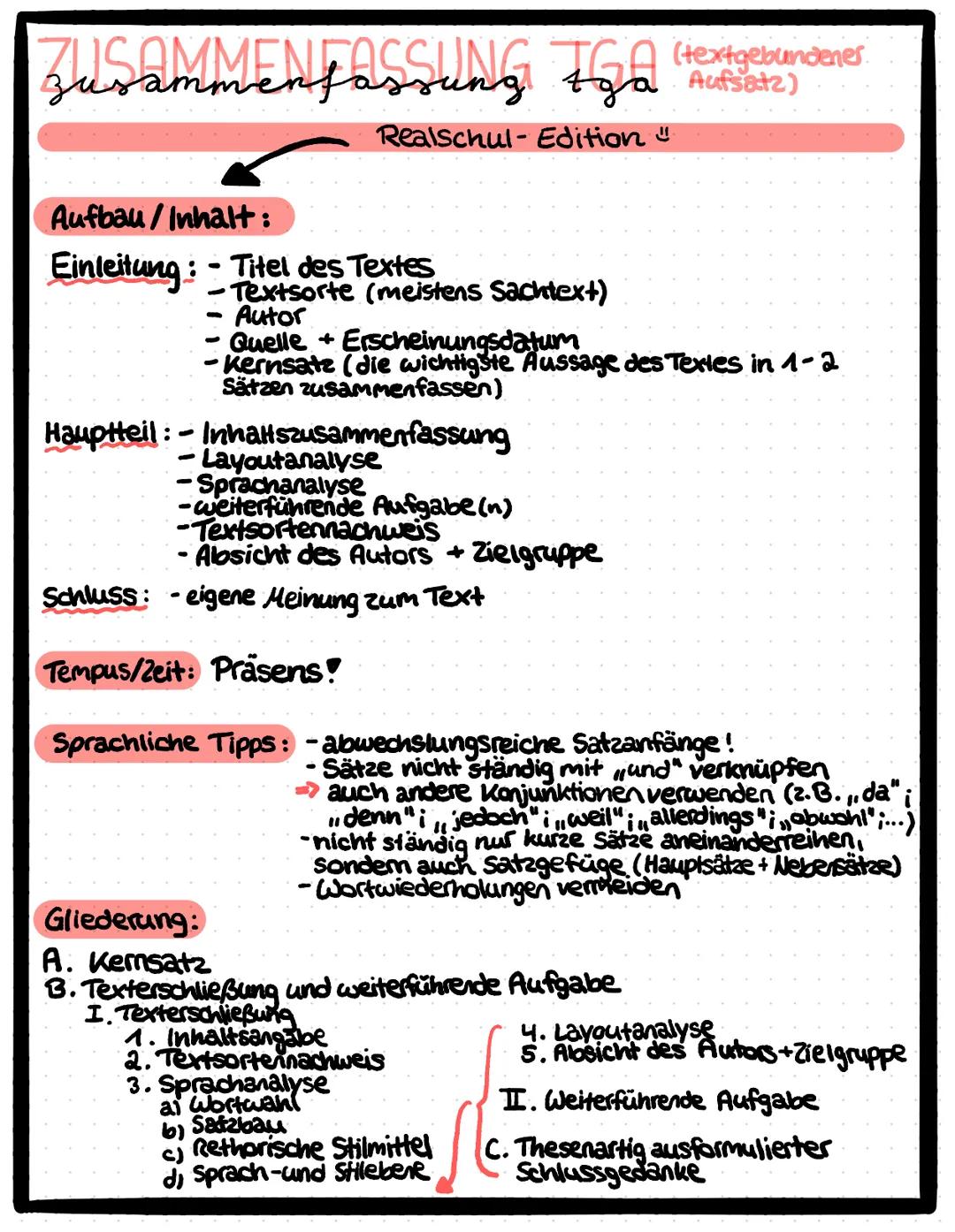 # ÜBERSICHT IGA
• Damit solltest du in der Realschule sicher umgehen können z
- Sprachliche Mittel /Rethorische Mittel/Layout - Begriff
-