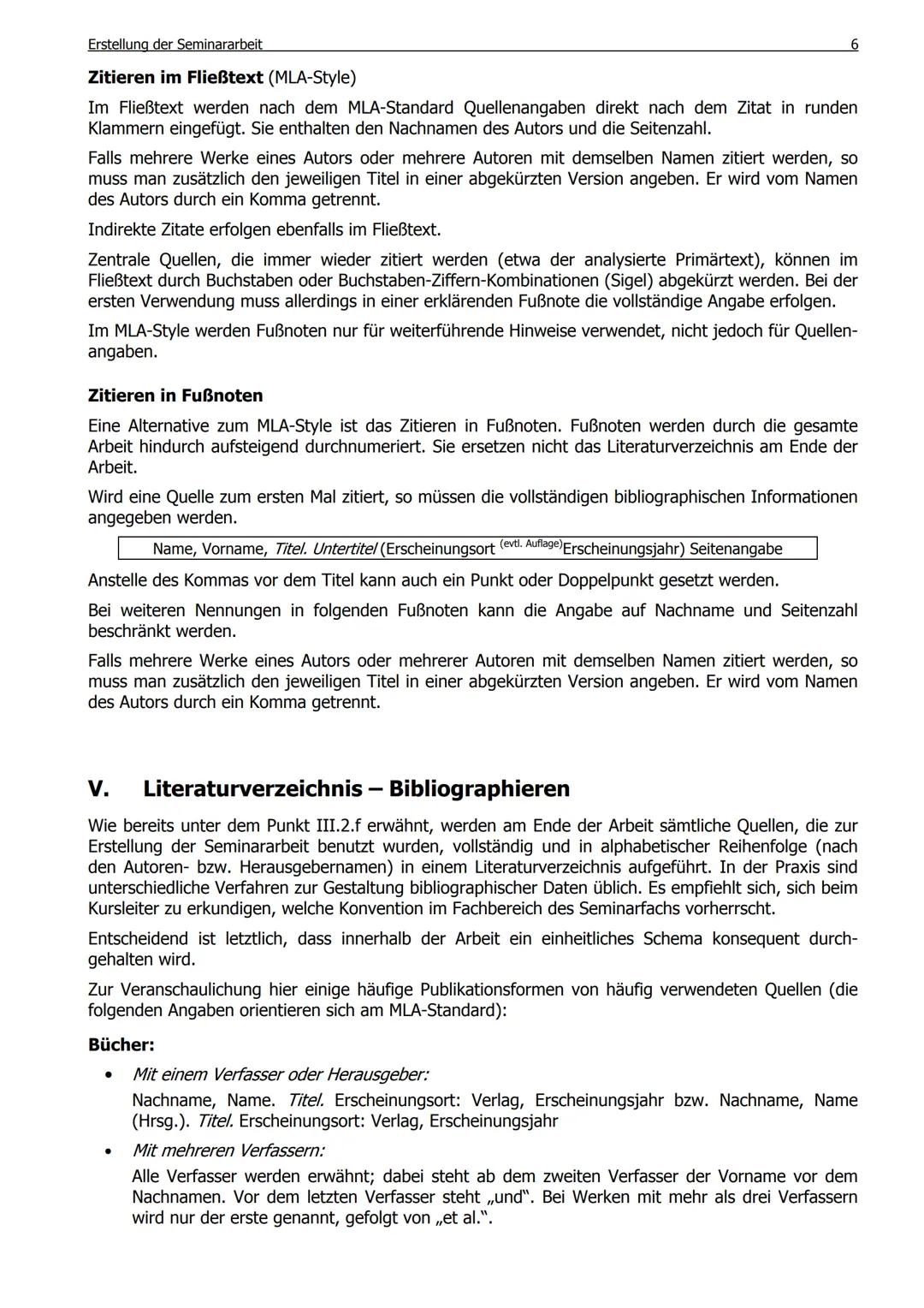 # Informationen zur Erstellung der Seminararbeit
I. Grundsätzliches zur Seminararbeit
1. Zielsetzung der Seminararbeit
Die Seminararbe