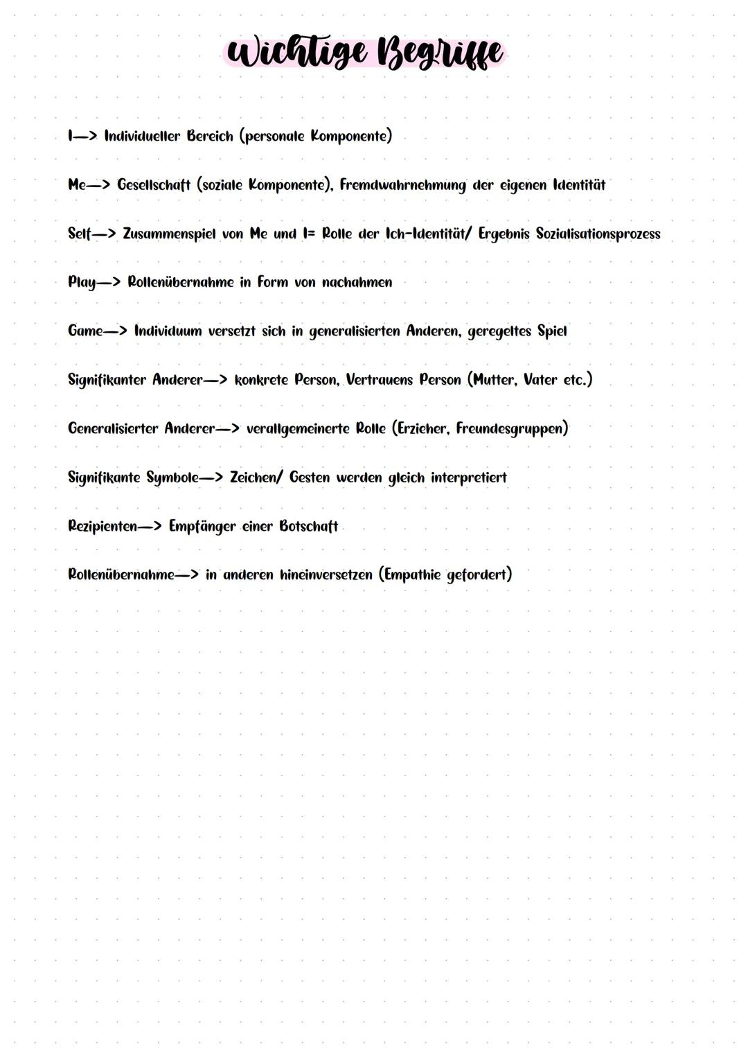 George Herbert
Meads Theorie „symbolischer Interaktionismus"
Grundgedanken Entwicklung Identität durch Kommunikation
• Mensch handelt im
