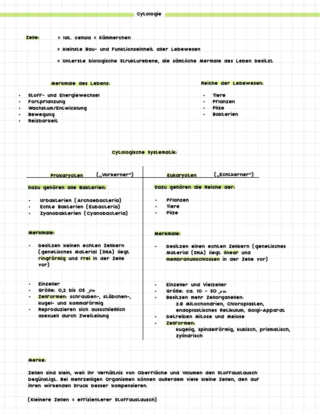 .
.
Zelle:
Cytologie
= lat. cellula = Kämmerchen
= kleinste Bau- und Funktionseinheit aller Lebewesen
= Unterste biologische strukturebene,