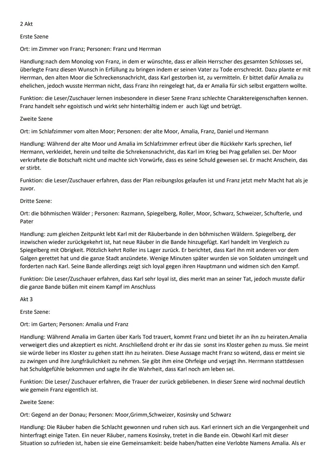 # Die Räuber - Friedrich Schiller
Grobe Zusammenfassung
In Schillers "Die Räuber" geht es um die zwei von grundauf verschiedenen Söhne des