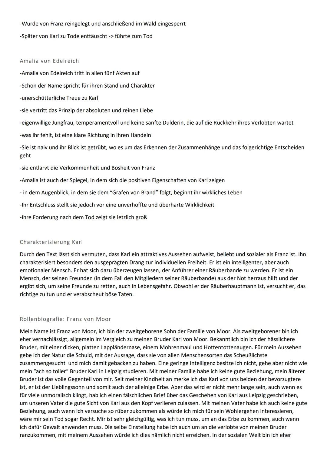 # Die Räuber - Friedrich Schiller
Grobe Zusammenfassung
In Schillers "Die Räuber" geht es um die zwei von grundauf verschiedenen Söhne des