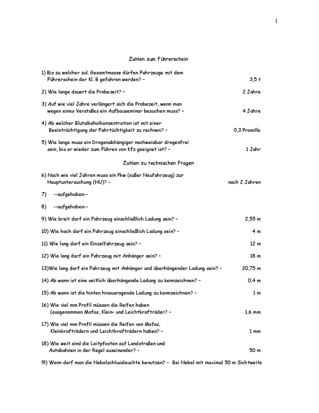 Lernzettel Theorieprüfung Führerschein🫶🏻