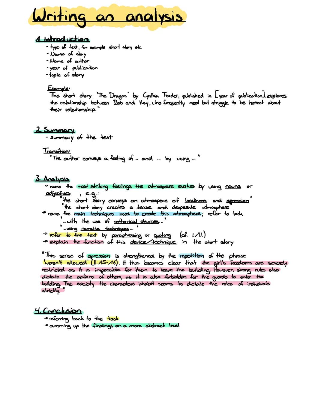 Short Story Analysis