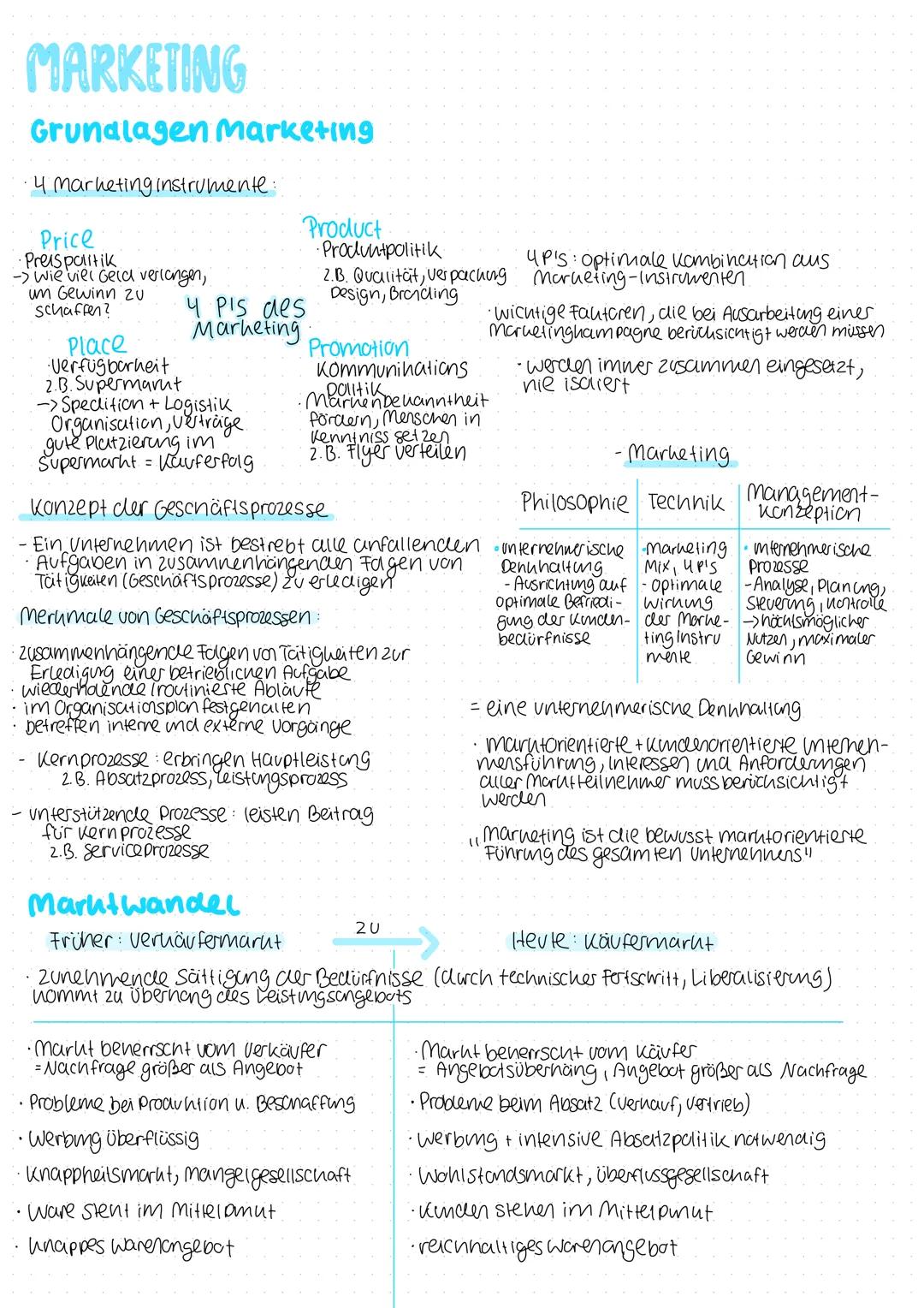 # MARKETING
Grundlagen Marketing
•4 Marketing instrumente:
Price
Preis paltik
-> wie viel Geld verlangen,
un Gewinn zu
schaffen?
Place
V