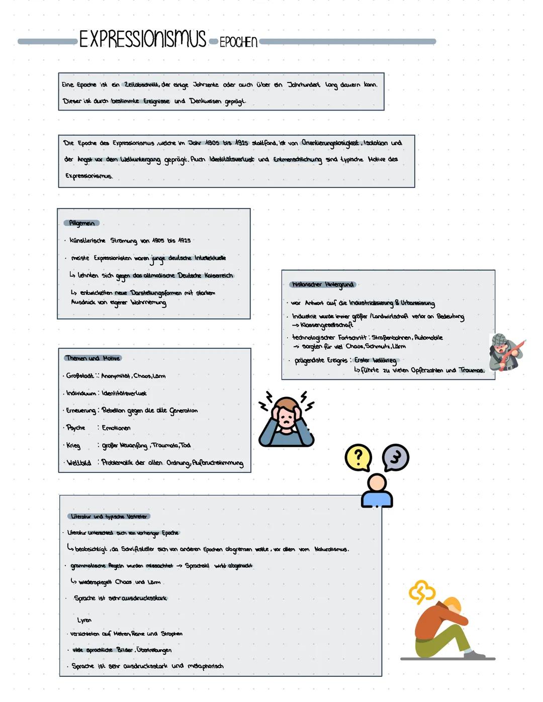 Epoche Expressionismus