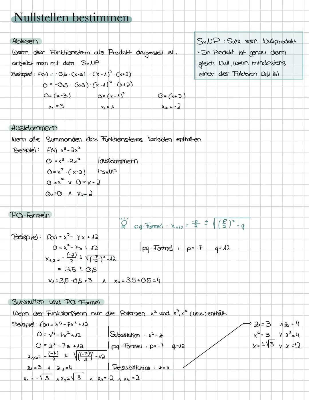 # Analysis
Ganzrationale Funktionen
Grad 1
Grad 2
Grad 3
Grad 4
Grad 5
Grad 6 (Beispiele)
*. . . .
Sinus, Cosinus, Tangens
Bei den Winke