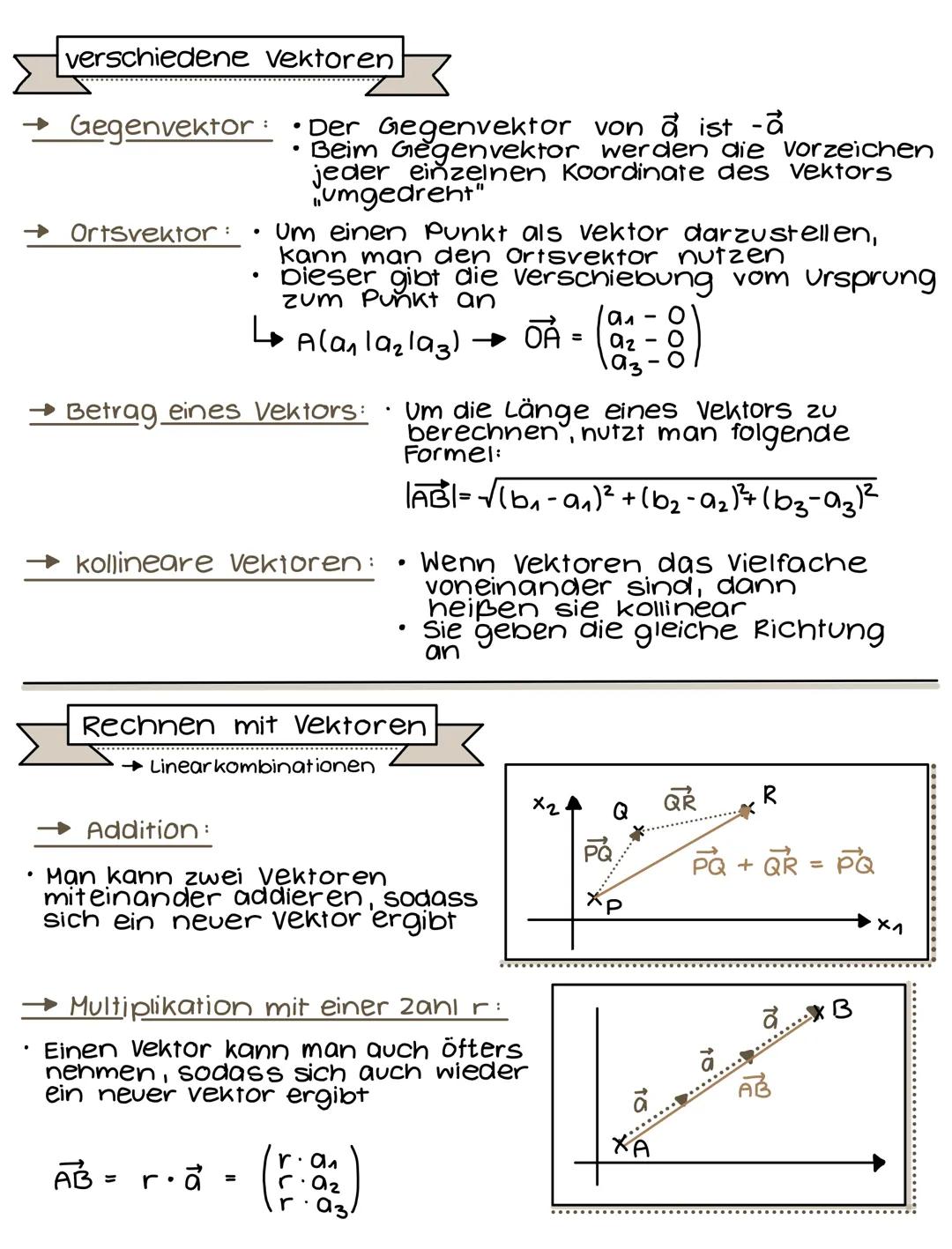 PUNKTE & VEKTOREN
IM RAUM
Punkte im Raum
Хз
P(x11×2×3)
×
x2
→ analytische
Geometrie
& lineare Algebra
→ Räumlicher Eindruck wird
durch eine