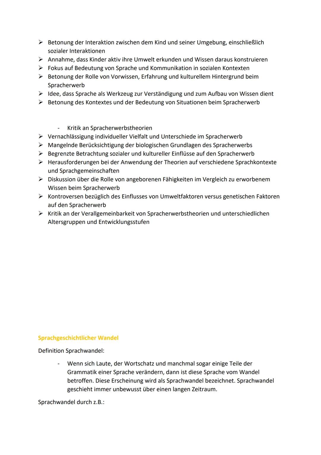 Lernzettel Deutsch LK
Abitur 2024
Inhaltsfeld Sprache
Spracherwerbsmodelle und -theorien
Sprachgeschichtlicher Wandel
Sprachvarietäten und i