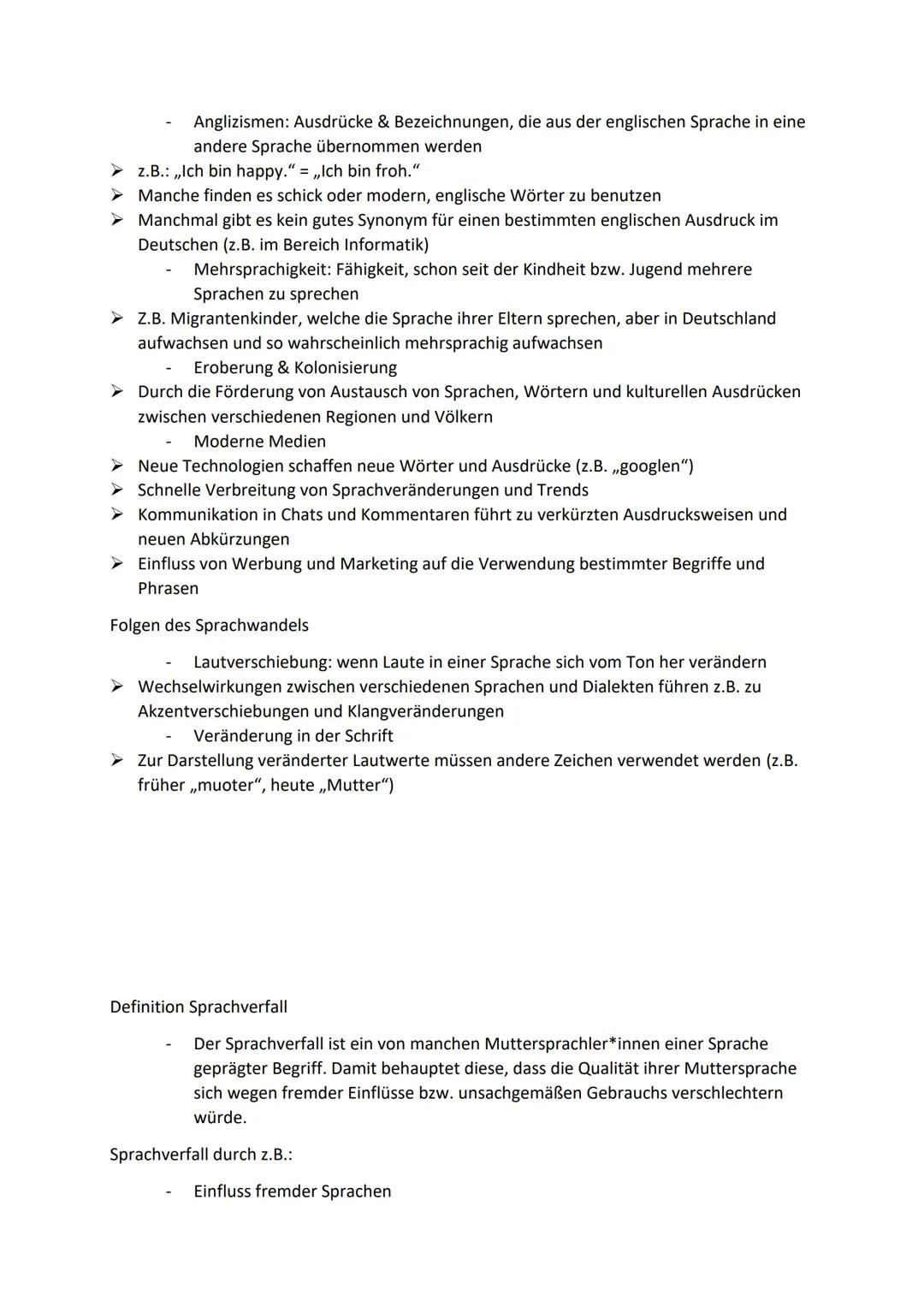 Lernzettel Deutsch LK
Abitur 2024
Inhaltsfeld Sprache
Spracherwerbsmodelle und -theorien
Sprachgeschichtlicher Wandel
Sprachvarietäten und i
