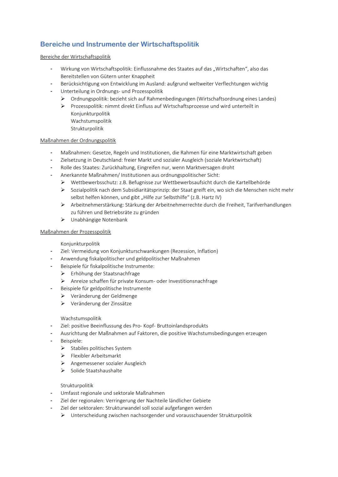 # Wirtschaftspolitik
Legimitation staatlichen Handelns
Stabilität- und Wachstumsgesetz
- gilt seit 1976 in der Bundesrepublik Deutschland