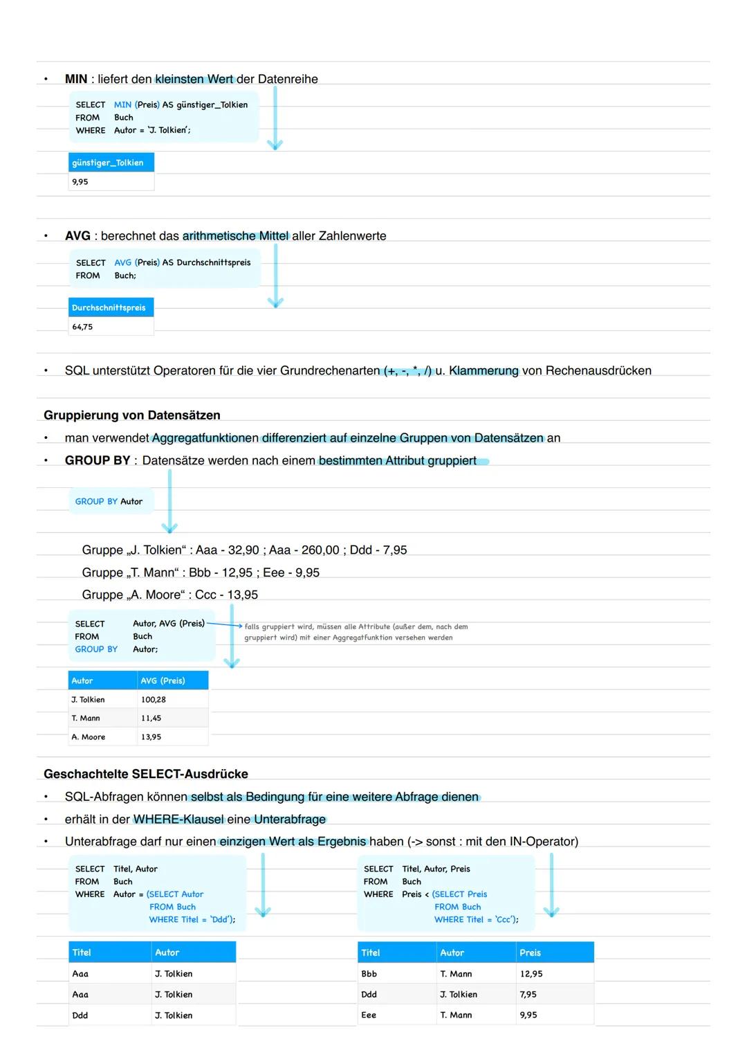 # DATENBANK
- speichert Information in einer festgelegten Struktur
- weisen logische Zusammenhänge auf
- Datenbankmodelle sind nur ein Aus