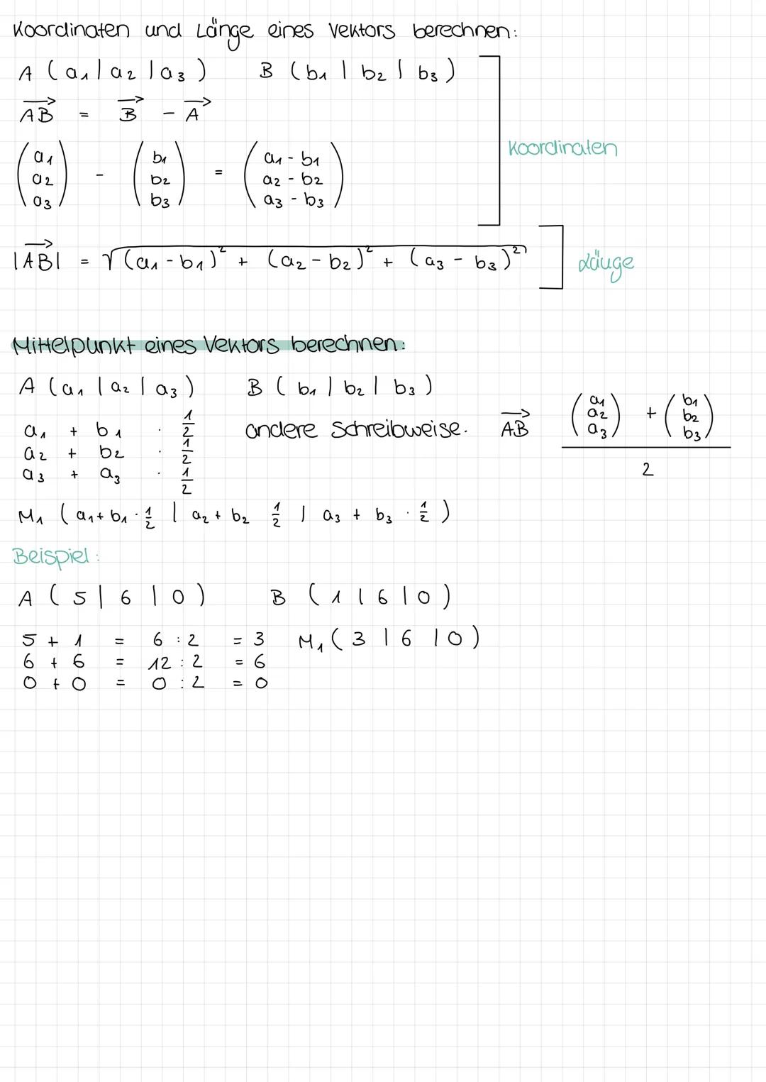 # Vektoren
Vorbereitung zk 05.06 # VEKTOREN
Vektoren sind Punute im Raum die durch Pfeile gezeichnet
werden.
Sie zeigen immer in eine Richt