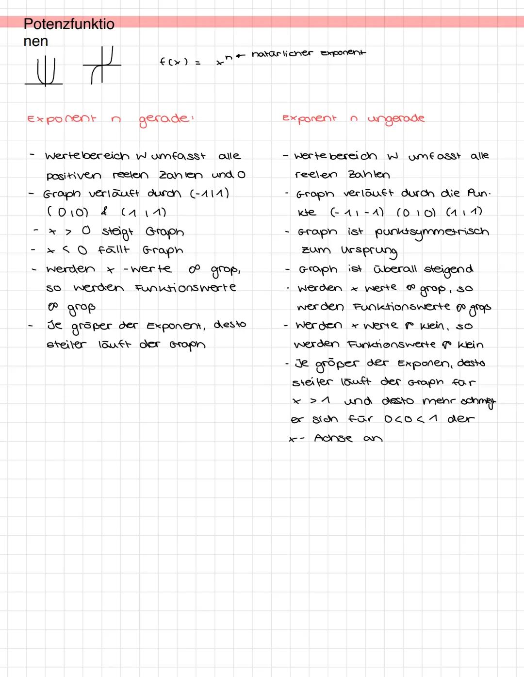 Grundlag
en
-y-Achse
10*
y wert/
Funktionswert
Wertebereich w :
x Koordinate
alle mögl. y Werte
(L)
Definitionsbereich D: alle mög!. & Werte