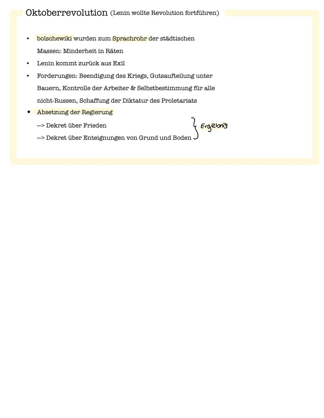 Russische Revolution
1917 Epochenjahr 1917
Ursachen
Russland im 19. Jahrhundert
•
•
•
•
Mittelalterliche Ständegesellschaft
späte Industrial