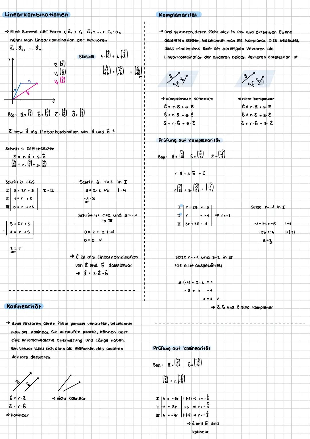 # MATHE
Vektor Ais Vektor bezeichnet man die Menge aller Pfeile (Verschiebungen)
mit gleicher Richtung, Länge und Orientierung.
Addition v