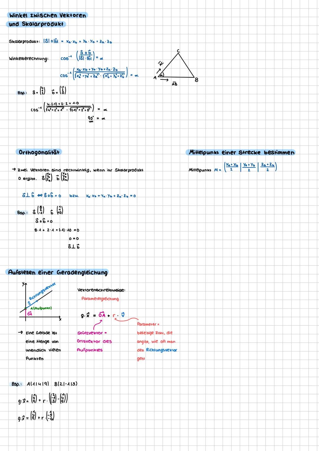 # MATHE
Vektor Ais Vektor bezeichnet man die Menge aller Pfeile (Verschiebungen)
mit gleicher Richtung, Länge und Orientierung.
Addition v