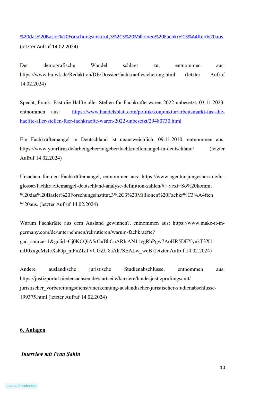 Made with Goodnotes
Praktikum bei
Anwaltskanzlei Şahin
Inhaberin: Selda Çalışkan-Şahin
Zeitraum: 15.01.2024-26.01.2024
Nisanur Kütük
Graf-St