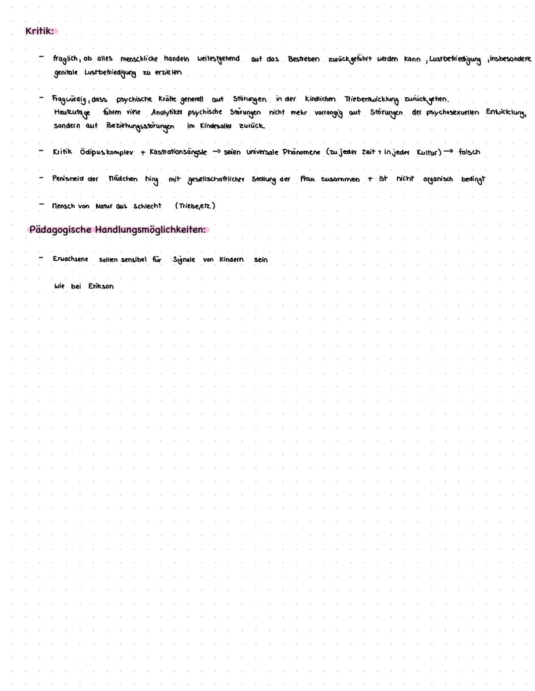 Sigmund Freud
psychoanalytisch + psychosexuell
Freuds Menschenbild:
+ Trieben
und
• Mensch wird von verschiedenen Energien
↳ 2 Hauptriebe: L