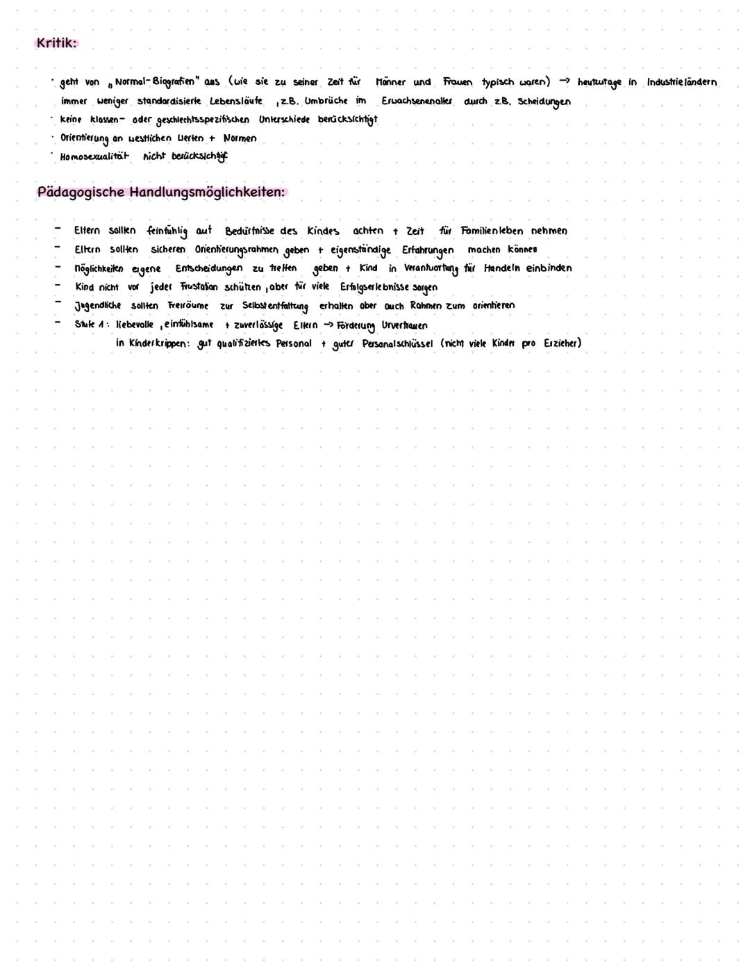 Erik Erikson
psychosozial
"Der Mensch geht aus jeder krise mit einem erhöhtem Gefühl der inneren Einheit hervor. positiv
- Erik Erikson
=> E