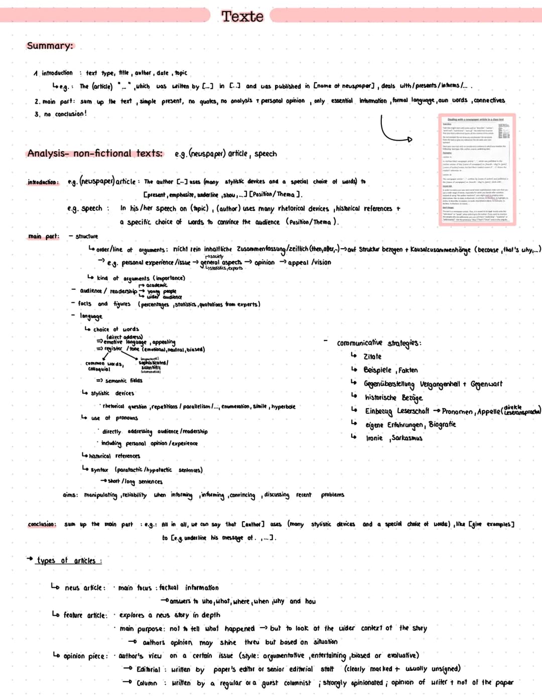 Aufbau Texte- Englisch LK – Seite 1