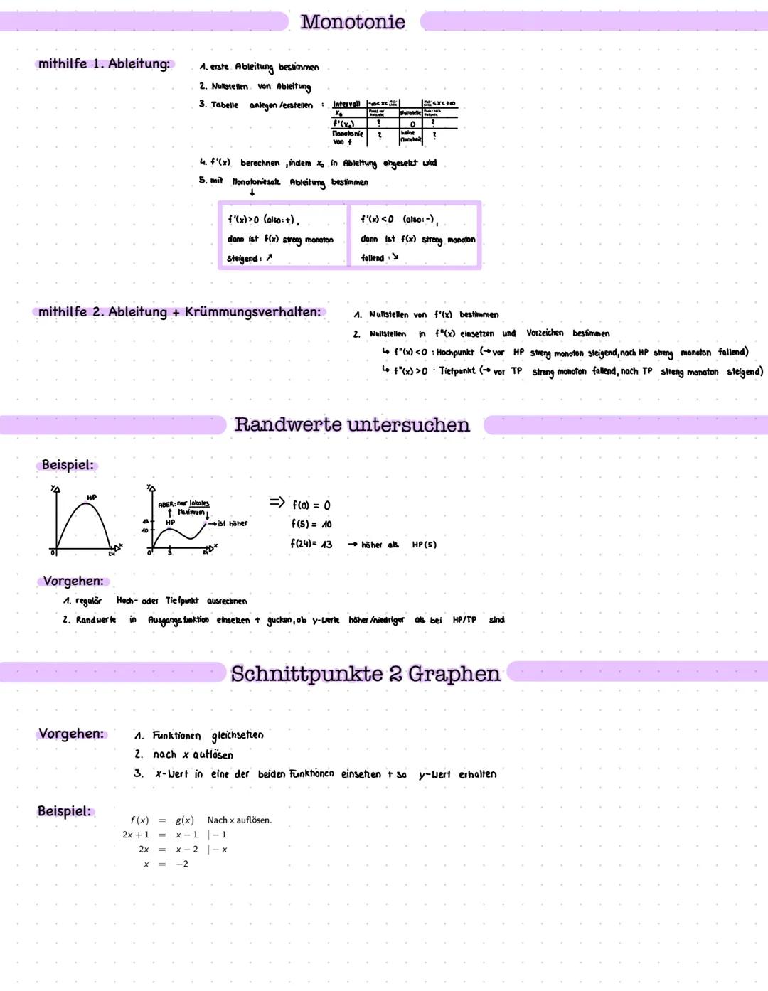 Analysis Definitionsmenge (Df):
- Menge
Definitions- und Wertebereich
aller x-Werte, die im Graphen auftauchen/vorhanden sind
Schreibweise:
