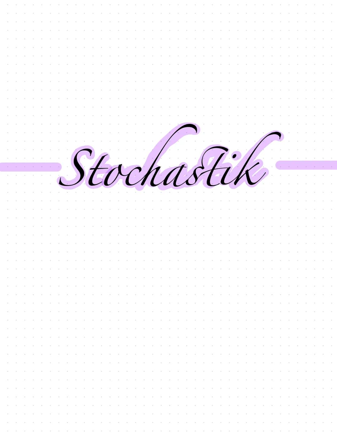 Stochastik- Mathe GK