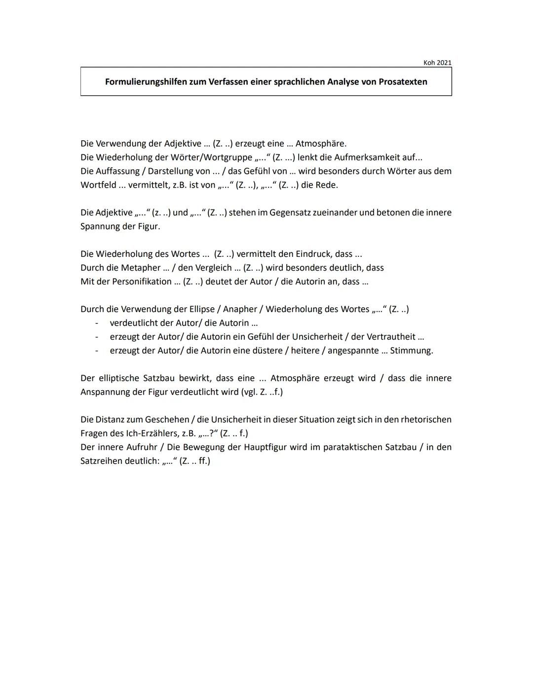 # Formulierungshilfen und Methodenblätter Deutsch
Inhaltsübersicht
Formulierungshilfen für den Deutsch-Unterricht
* Erörterung (7-8)
* Ste