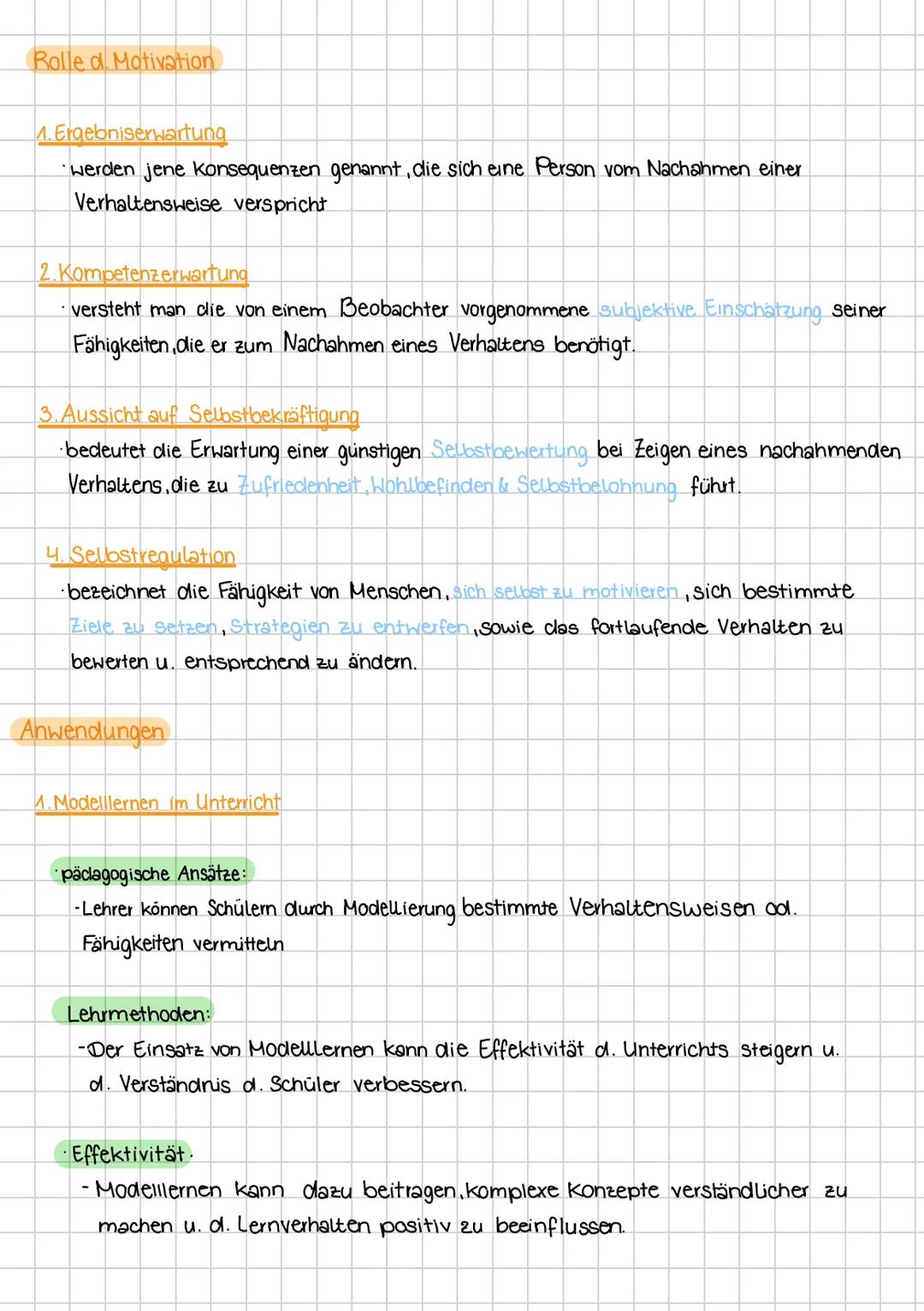 Lernen am Modell # Definition
☑ Lernen am Modell beschreibt den Prozess, in welchem eine Person, der
Beobachter bestimmte Verhaltensweisen
