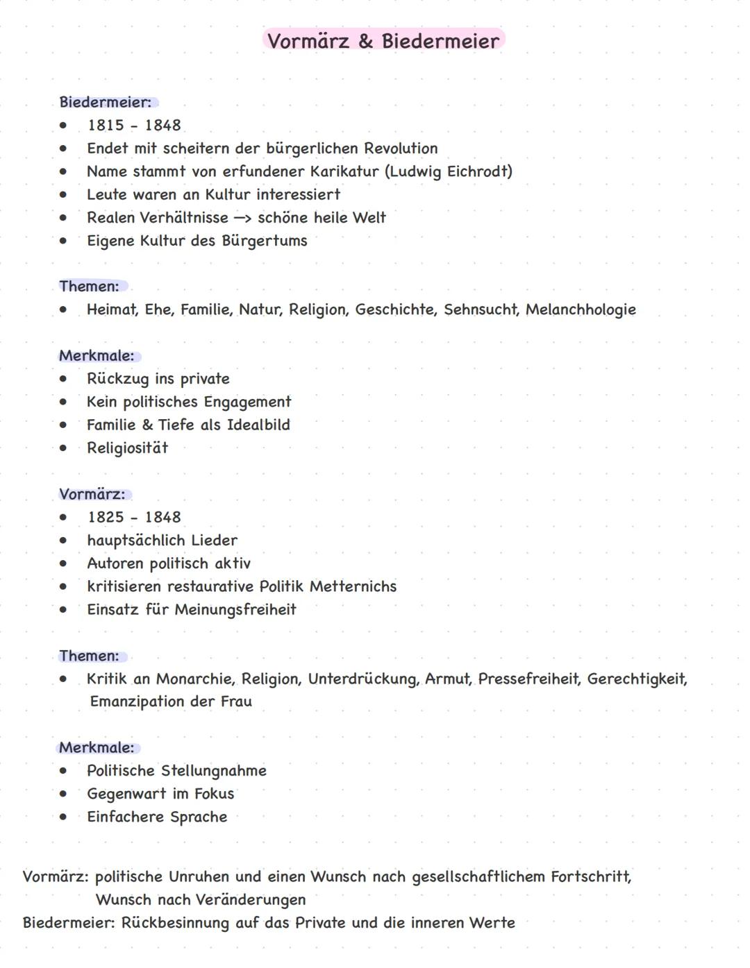Epochen
Klassenarbeit 2024 Frühmittelalter
500-1180
Hochmittelalter
1170-1250
Spätmittelalter
1250-1500
Renaissance
Romantik
Moderne DDR/BRD