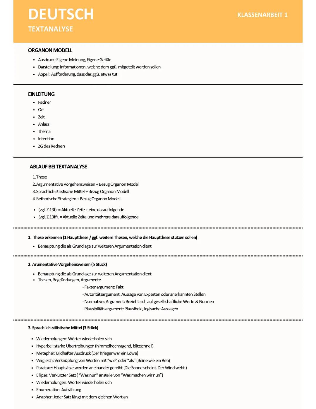 Redeanalyse mit Beispielen