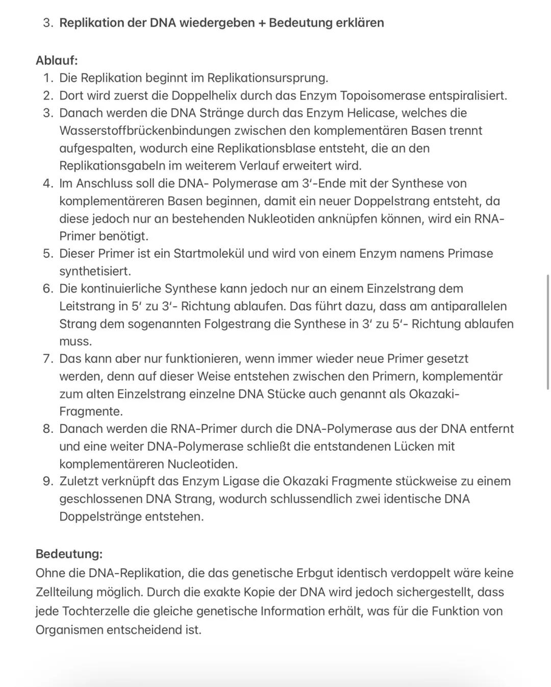 # Bio Lernzettel S
1. Aufbau der DNA fachlich korrekt beschreiben
- Die Desoxyribonucleinsäure (DNA) ist ein Molekül, das sich aus Polynuk