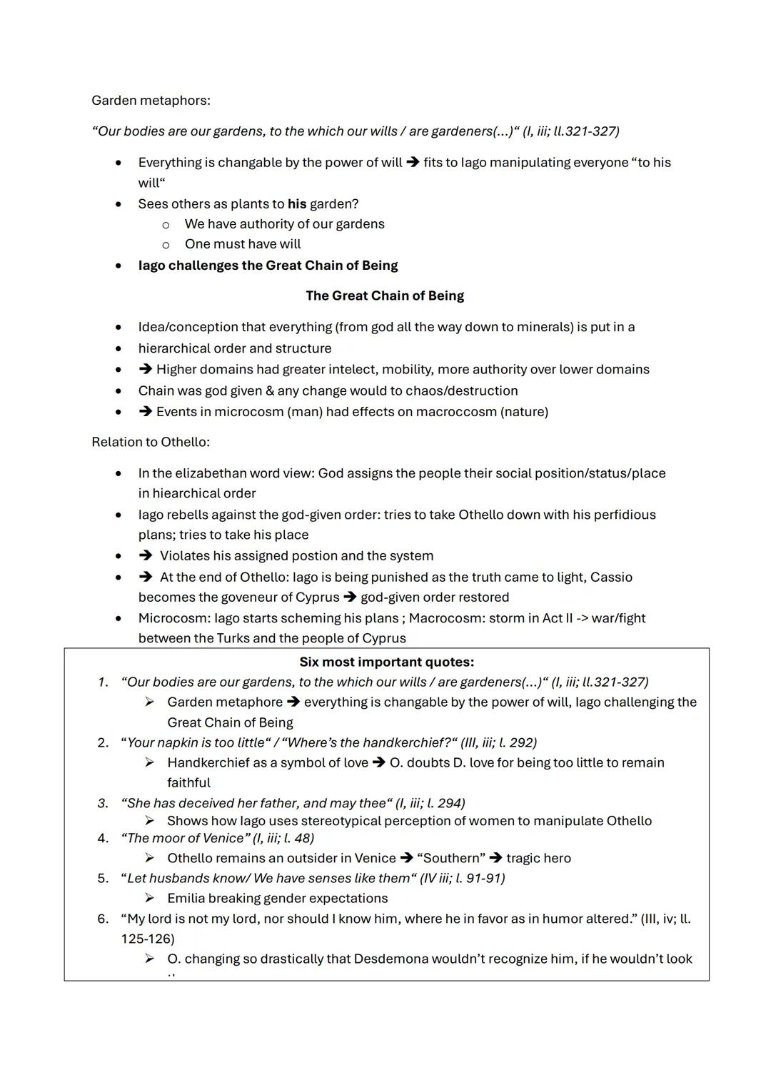 English Q3K3 - Othello
Phrases to use:
For Themes and Character Analysis:
Tragedy, Jealousy, Betrayal, Manipulation, Trust, Honor, Decepti